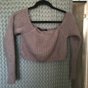 Lavender crop top